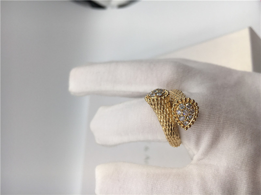 0.66 Carats Small Diamond Ring , Women's 18K Yellow Gold Engagement Rings