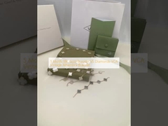 5 bracelete do ouro dos motivos 18K CONTRA o vintage Alhambra Bracelet dos diamantes VCA