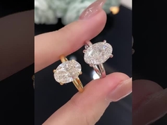 joia crescida laboratório do diamante