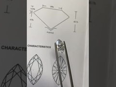 Diamante Marquise cultivado em laboratório VVS-VS D-F Cor IGI Certificado