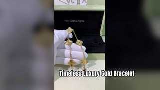 Bracelete de ouro VCA Vintage Alhambra 18K