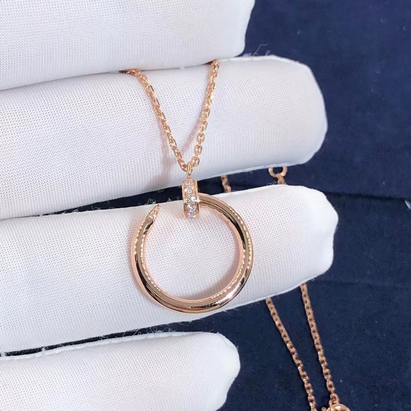 Qualidade Cartier Juste Un Clou Necklace Real CONTRA a colar do ouro dos diamantes 18K fábrica