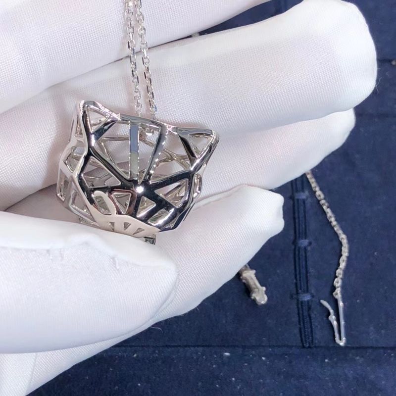 Qualidade ônix da colar de Panthere da série do carro do ouro 18K branco CONTRA os diamantes personalizados fábrica