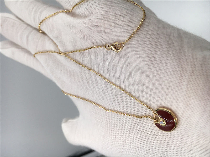 Qualidade Colar 18K Rose Gold Carnelian de Amulette De da joia de High End Custom do modelo de XS fábrica