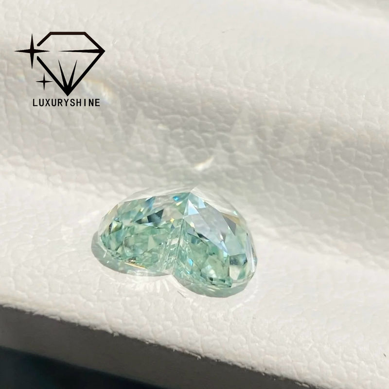 Qualidade LuxuryShine Pink / Yellow / Green Heart Cut Lab Grown Diamond VVS-VS Real Diamonds & Wedding Jewelry & Customized Jewelry fábrica