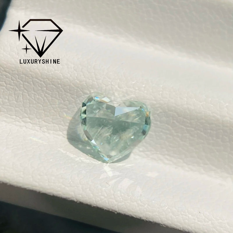 Qualidade LuxuryShine Pink / Yellow / Green Heart Cut Lab Grown Diamond VVS-VS Real Diamonds & Wedding Jewelry & Customized Jewelry fábrica