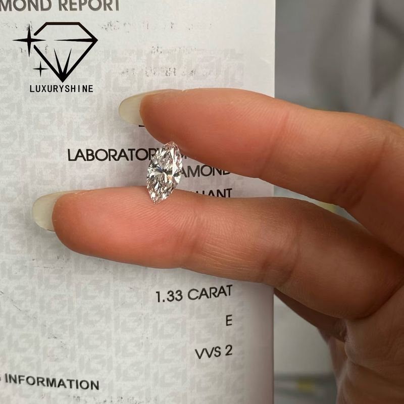 Qualidade Diamante Marquise cultivado em laboratório VVS-VS D-F Cor IGI Certificado fábrica