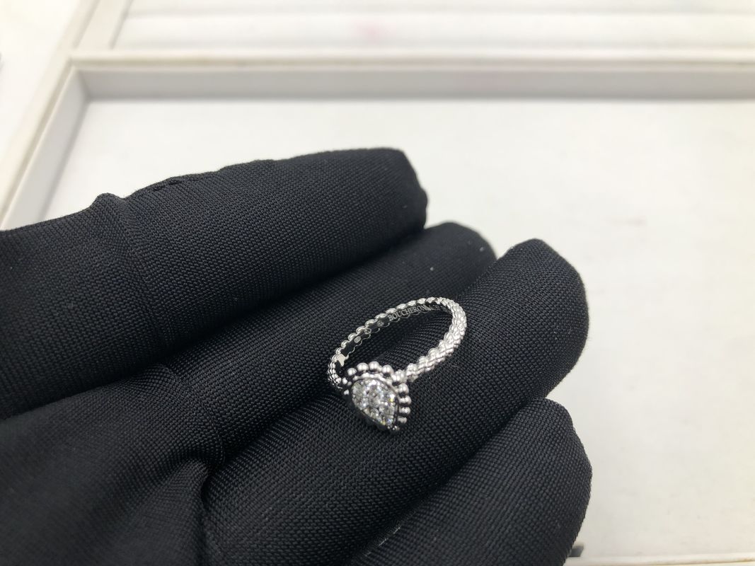 Qualidade Ouro luxuoso Ring Beautiful With Yellow/ouro branco dos diamantes 18K da joia da joia do ouro fábrica