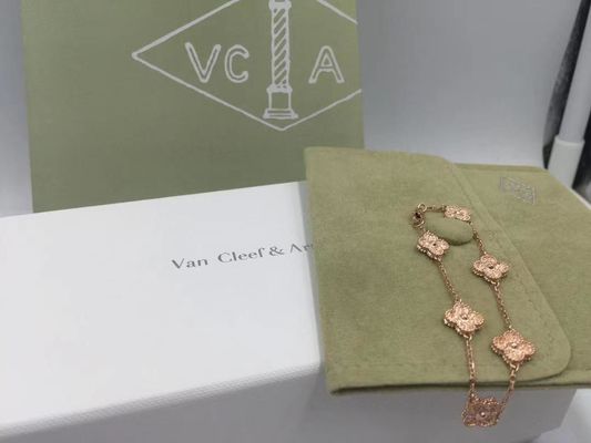 Qualidade Van Cleef & Arpels Alhambra Bracelet doce 6 motivos Rose Gold fábrica