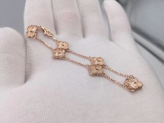 Qualidade Van Cleef & Arpels Alhambra Bracelet doce 6 motivos Rose Gold fábrica