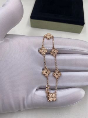 Qualidade Van Cleef & Arpels Alhambra Bracelet doce 6 motivos Rose Gold fábrica