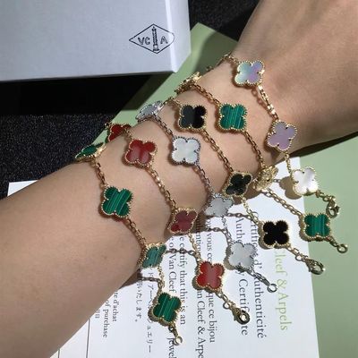 Qualidade o vintage do ouro 18K personalizou braceletes Van Cleef & Arpels do ouro fábrica