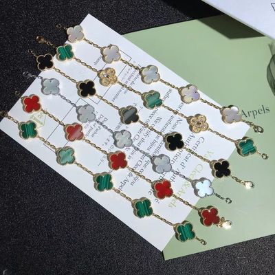 Qualidade o vintage do ouro 18K personalizou braceletes Van Cleef & Arpels do ouro fábrica
