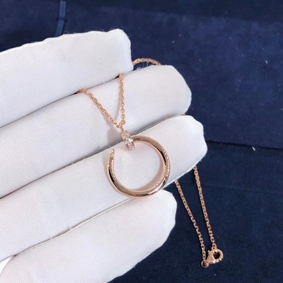 Cartier Juste Un Clou Necklace Real CONTRA a colar do ouro dos diamantes 18K