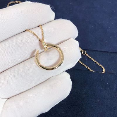 Qualidade Cartier Juste Un Clou Necklace Real CONTRA a colar do ouro dos diamantes 18K fábrica