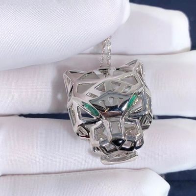 Qualidade ônix da colar de Panthere da série do carro do ouro 18K branco CONTRA os diamantes personalizados fábrica