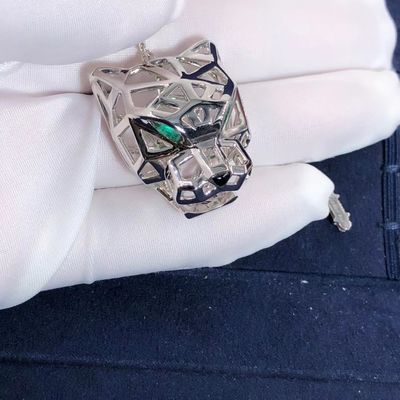 Qualidade ônix da colar de Panthere da série do carro do ouro 18K branco CONTRA os diamantes personalizados fábrica
