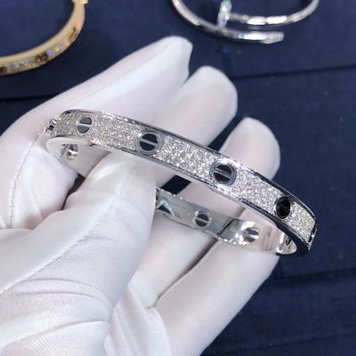 Qualidade Bracelete Diamond Paved For Women ' S do AMOR da série do carro do ouro da joia 18K da parte alta fábrica