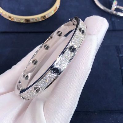 Qualidade Bracelete Diamond Paved For Women ' S do AMOR da série do carro do ouro da joia 18K da parte alta fábrica