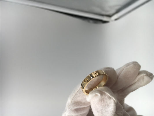 Qualidade Amor feito sob encomenda Ring Wedding Band da joia da parte alta do projeto simples fábrica
