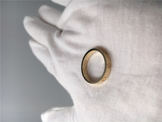 Qualidade Amor feito sob encomenda Ring Wedding Band da joia da parte alta do projeto simples fábrica