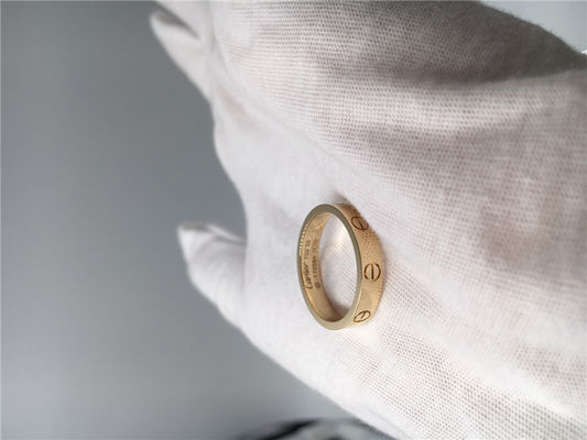 Qualidade Amor feito sob encomenda Ring Wedding Band da joia da parte alta do projeto simples fábrica