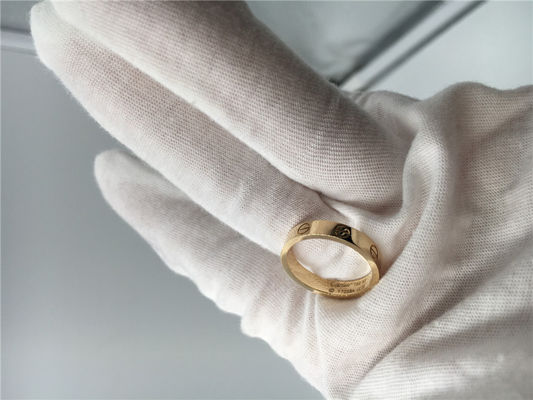 Qualidade Amor feito sob encomenda Ring Wedding Band da joia da parte alta do projeto simples fábrica