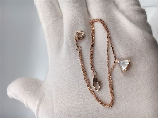 Qualidade Bracelete luxuoso 18K Rose Gold With White Mother da joia da joia do pendente branco da pérola fábrica