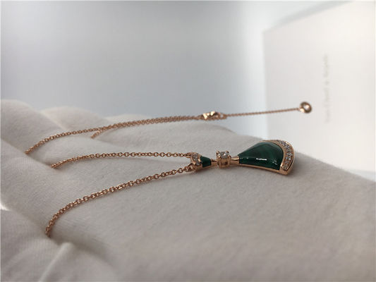 Qualidade Colar ideal CL857473 das divas luxuosas luxuosas da joia da joia com malaquite/diamantes fábrica