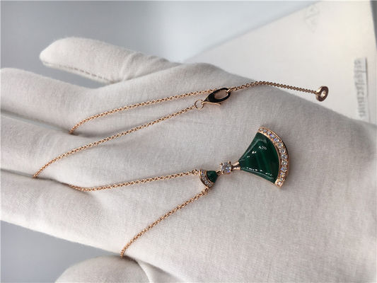 Qualidade Colar ideal CL857473 das divas luxuosas luxuosas da joia da joia com malaquite/diamantes fábrica