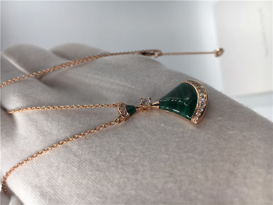 Qualidade Colar ideal CL857473 das divas luxuosas luxuosas da joia da joia com malaquite/diamantes fábrica
