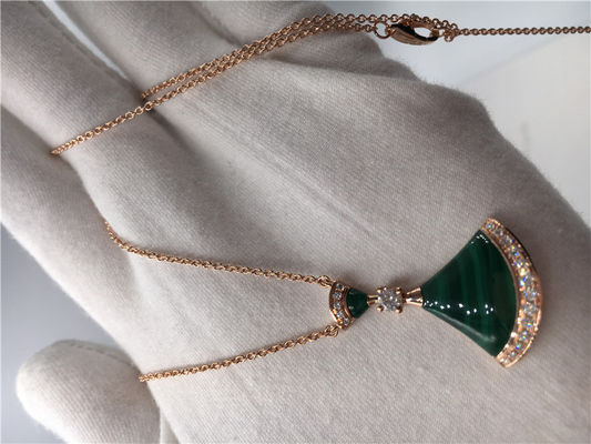 Qualidade Colar ideal CL857473 das divas luxuosas luxuosas da joia da joia com malaquite/diamantes fábrica