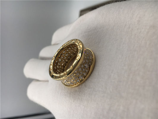 Qualidade Alianças de casamento luxuosas dos homens da joia, anéis luxuosos da joia do vintage do ouro 18k amarelo com diamantes fábrica