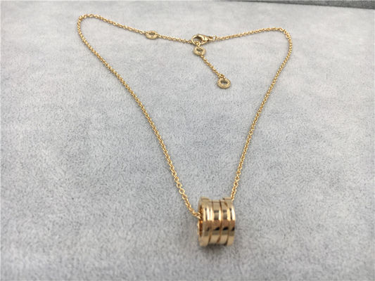 Fashion Classic Ladies 18k Gold Chain Necklace com Pendente 100% feito à mão
