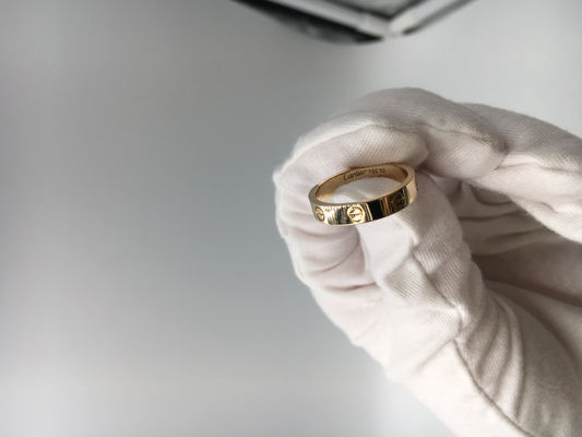 Qualidade Ouro amarelo luxuoso da joia 18K do ouro das alianças de casamento dos homens nenhuma pedra preciosa fábrica