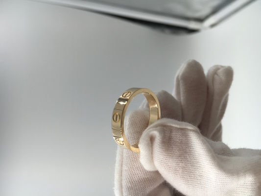 Qualidade Ouro amarelo luxuoso da joia 18K do ouro das alianças de casamento dos homens nenhuma pedra preciosa fábrica