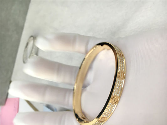 Qualidade Ouro amarelo do bracelete 18K do amor de Diamond High End Custom Jewelry fábrica