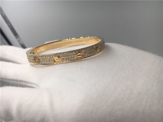 Qualidade Ouro amarelo do bracelete 18K do amor de Diamond High End Custom Jewelry fábrica
