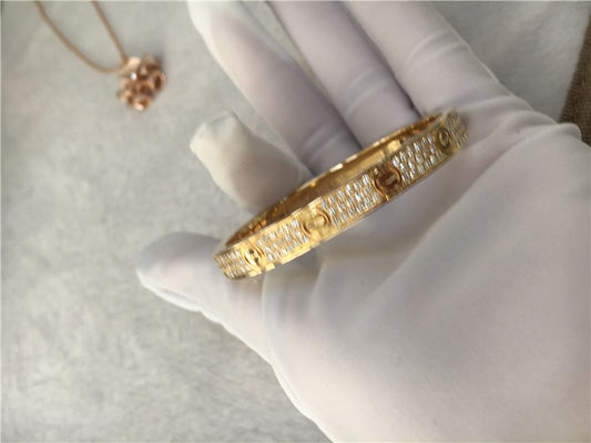 Qualidade Ouro amarelo do bracelete 18K do amor de Diamond High End Custom Jewelry fábrica