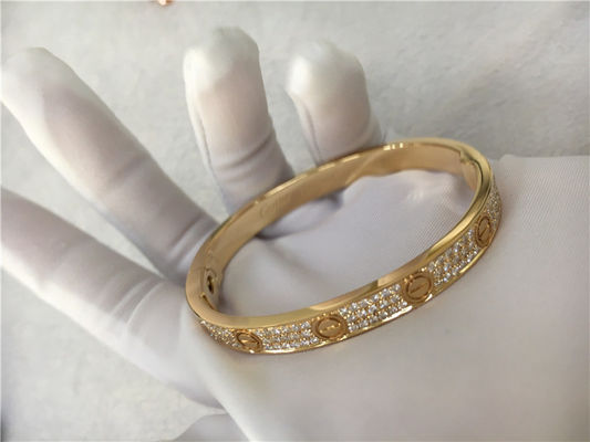 Qualidade Ouro amarelo do bracelete 18K do amor de Diamond High End Custom Jewelry fábrica