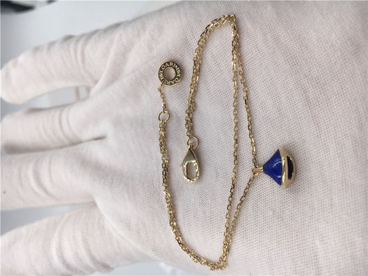 Qualidade das divas luxuosas da joia da joia do ouro 18K amarelo bracelete ideal BR857290 com lápis-lazúli fábrica