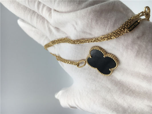 Qualidade Colar longa de Alhambra da joia luxuosa do ouro do estilo 18K do vintage para a amiga fábrica