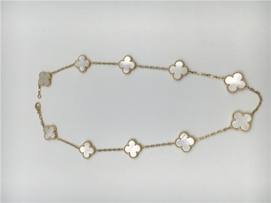 Qualidade Ouro amarelo branco da colar 18k de Van Cleef Arpels Alhambra da madrepérola fábrica