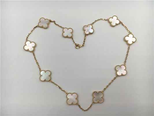 Qualidade Ouro amarelo branco da colar 18k de Van Cleef Arpels Alhambra da madrepérola fábrica