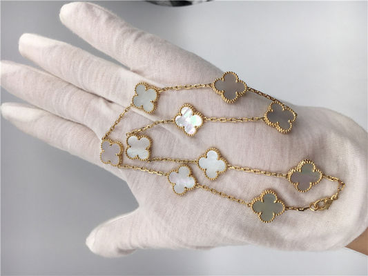 Qualidade Ouro amarelo branco da colar 18k de Van Cleef Arpels Alhambra da madrepérola fábrica