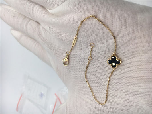 Qualidade Ouro amarelo doce do bracelete 18k de Van Cleef Arpels Alhambra com cornalina fábrica