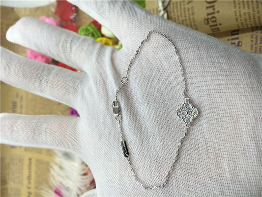 Qualidade 18k ouro branco Alhambra Bracelet doce, braceletes de corrente do ouro para senhoras fábrica