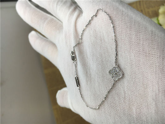 Qualidade 18k ouro branco Alhambra Bracelet doce, braceletes de corrente do ouro para senhoras fábrica