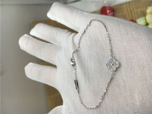 Qualidade 18k ouro branco Alhambra Bracelet doce, braceletes de corrente do ouro para senhoras fábrica