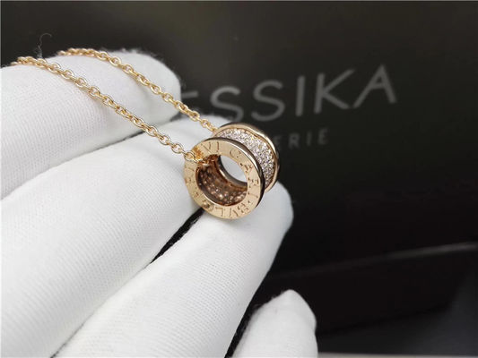 Qualidade colar luxuosa da joia B Zero1 do ouro 18K amarelo com os diamantes pequenos 100% feitos a mão fábrica